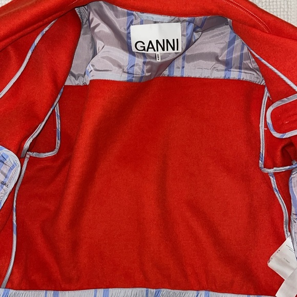 Ganni Cropped Wool Blend Zip Jacket - Picture 8 of 12